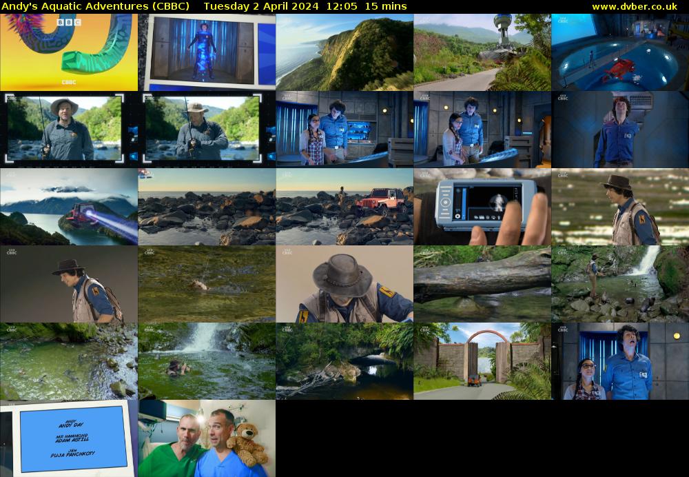 Andy's Aquatic Adventures (CBBC) Tuesday 2 April 2024 12:05 - 12:20