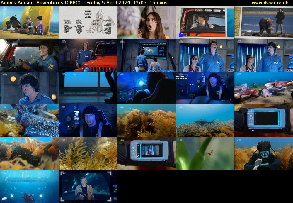 Andy's Aquatic Adventures (CBBC) Friday 5 April 2024 12:05 - 12:20