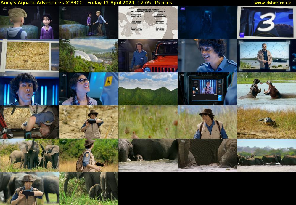 Andy's Aquatic Adventures (CBBC) Friday 12 April 2024 12:05 - 12:20
