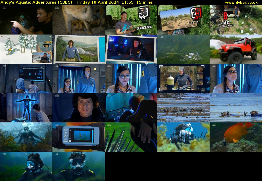 Andy's Aquatic Adventures (CBBC) Friday 19 April 2024 11:55 - 12:10