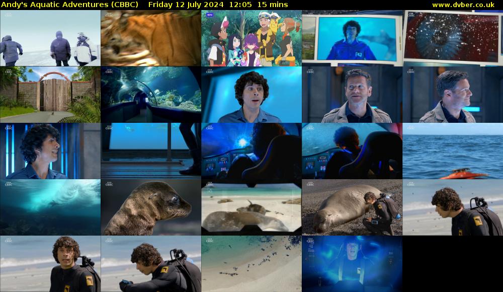 Andy's Aquatic Adventures (CBBC) Friday 12 July 2024 12:05 - 12:20