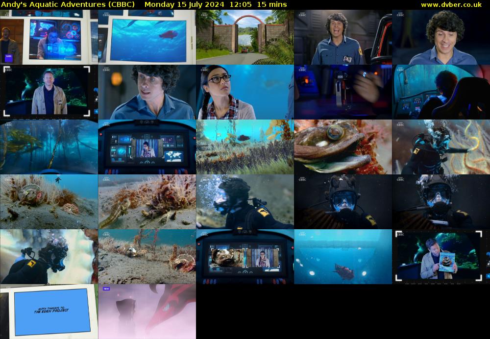 Andy's Aquatic Adventures (CBBC) Monday 15 July 2024 12:05 - 12:20