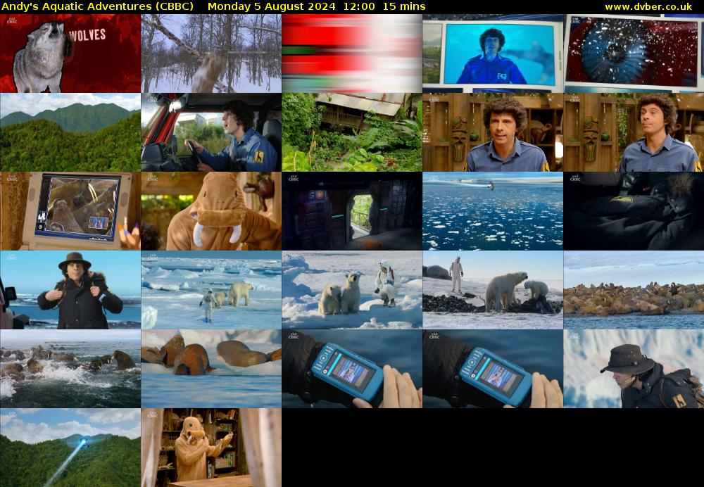 Andy's Aquatic Adventures (CBBC) Monday 5 August 2024 12:00 - 12:15