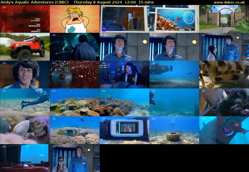 Andy's Aquatic Adventures (CBBC) Thursday 8 August 2024 12:00 - 12:15