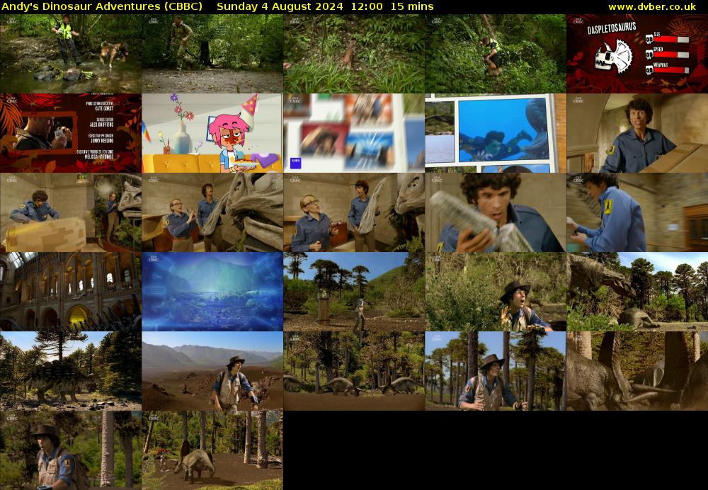 Andy's Dinosaur Adventures (CBBC) Sunday 4 August 2024 12:00 - 12:15