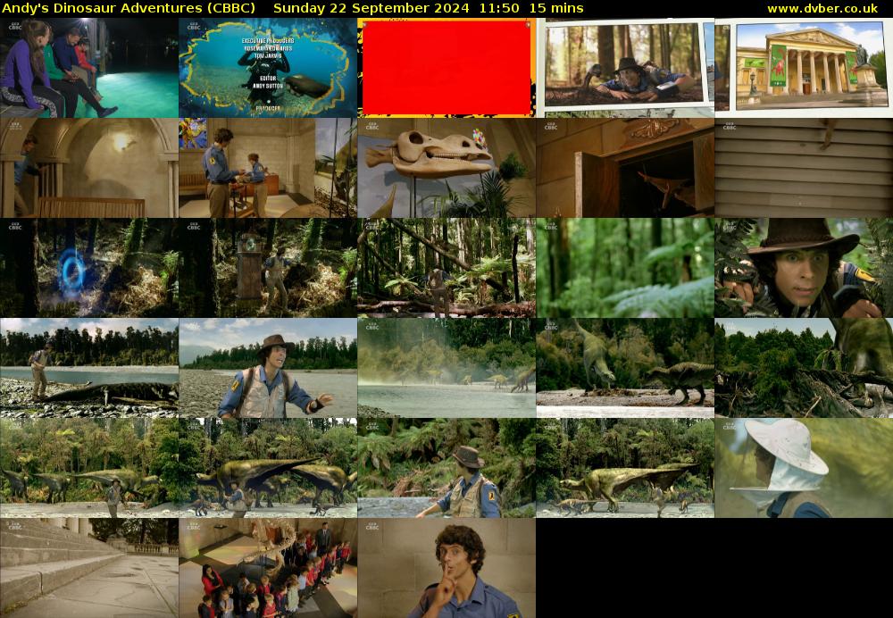 Andy's Dinosaur Adventures (CBBC) Sunday 22 September 2024 11:50 - 12:05