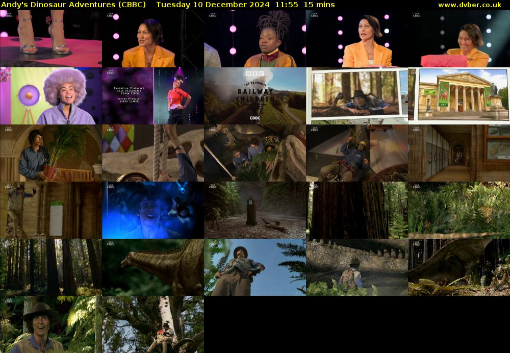 Andy's Dinosaur Adventures (CBBC) Tuesday 10 December 2024 11:55 - 12:10