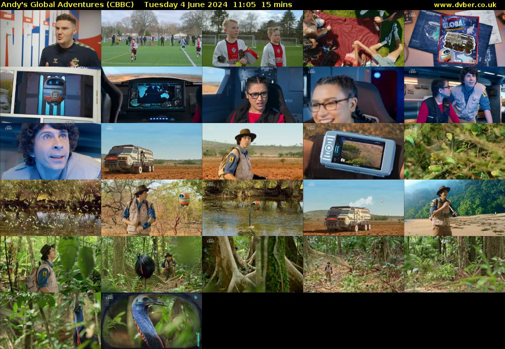 Andy's Global Adventures (CBBC) Tuesday 4 June 2024 11:05 - 11:20