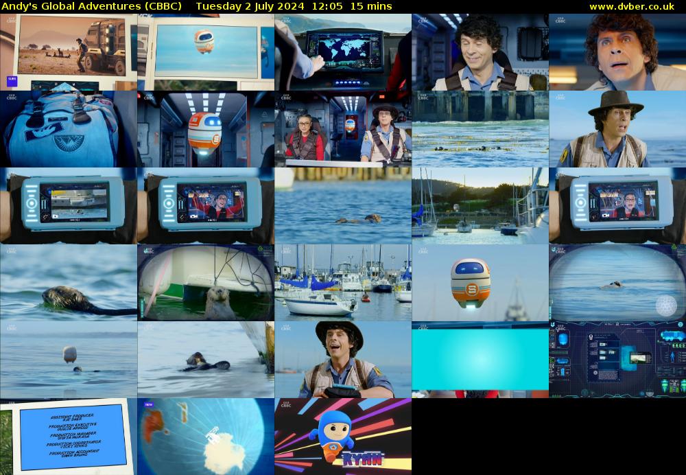 Andy's Global Adventures (CBBC) Tuesday 2 July 2024 12:05 - 12:20