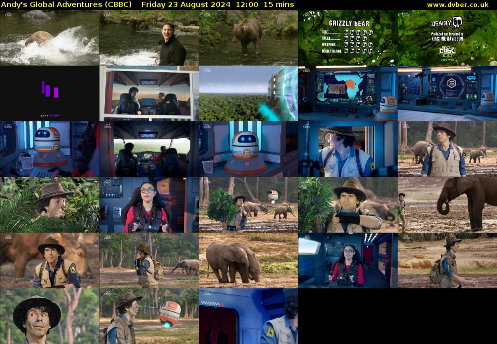 Andy's Global Adventures (CBBC) Friday 23 August 2024 12:00 - 12:15