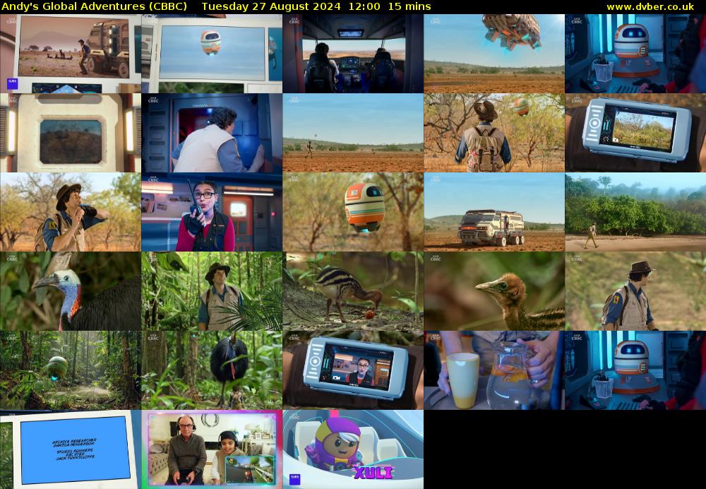 Andy's Global Adventures (CBBC) Tuesday 27 August 2024 12:00 - 12:15