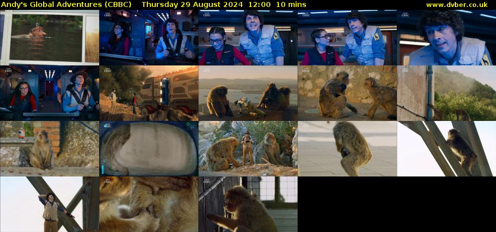 Andy's Global Adventures (CBBC) Thursday 29 August 2024 12:00 - 12:10