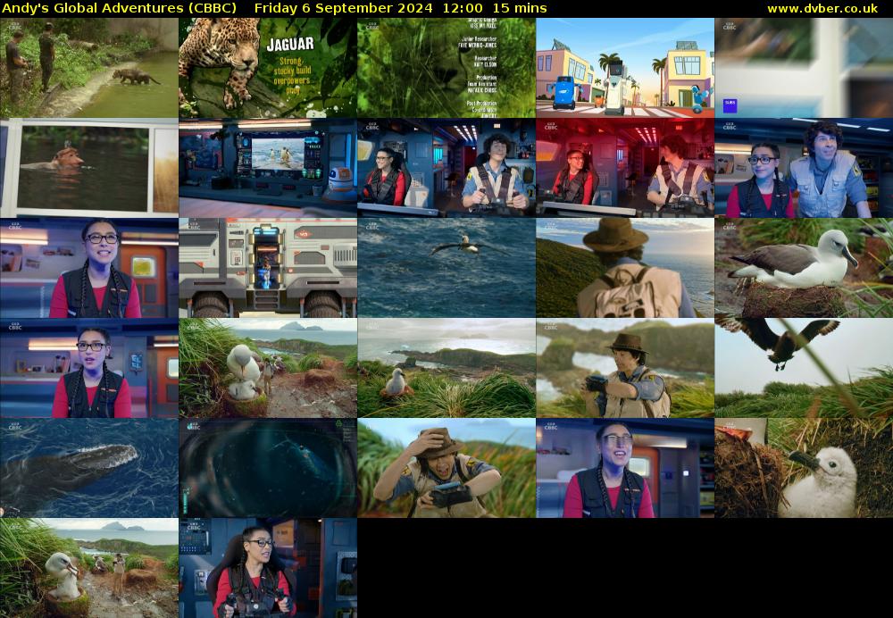 Andy's Global Adventures (CBBC) Friday 6 September 2024 12:00 - 12:15