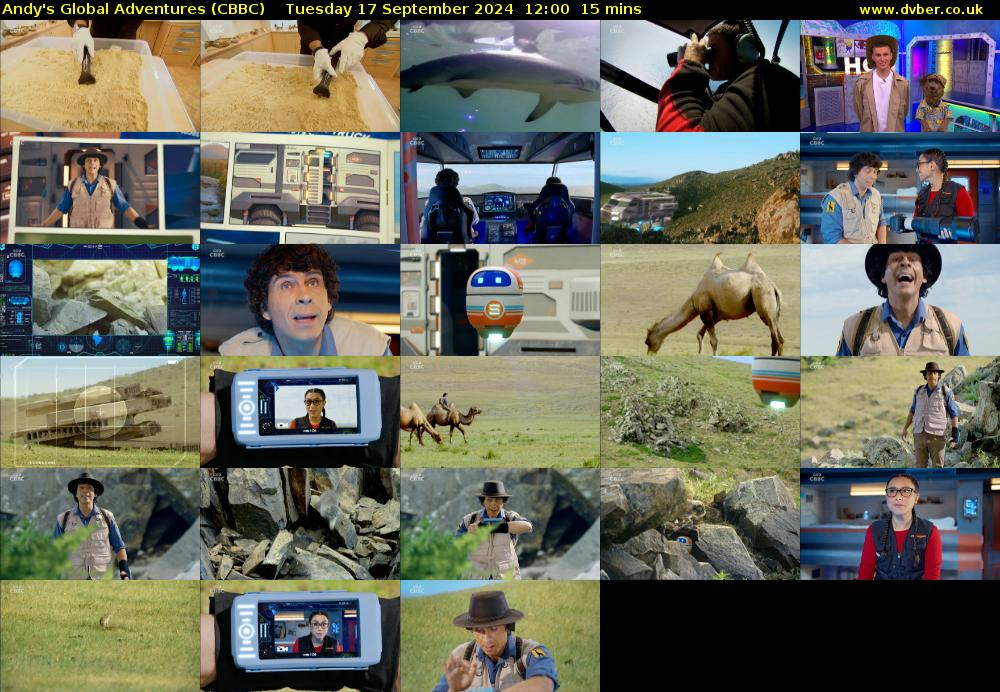 Andy's Global Adventures (CBBC) Tuesday 17 September 2024 12:00 - 12:15