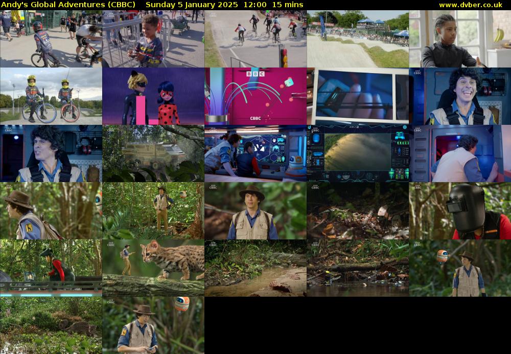 Andy's Global Adventures (CBBC) Sunday 5 January 2025 12:00 - 12:15