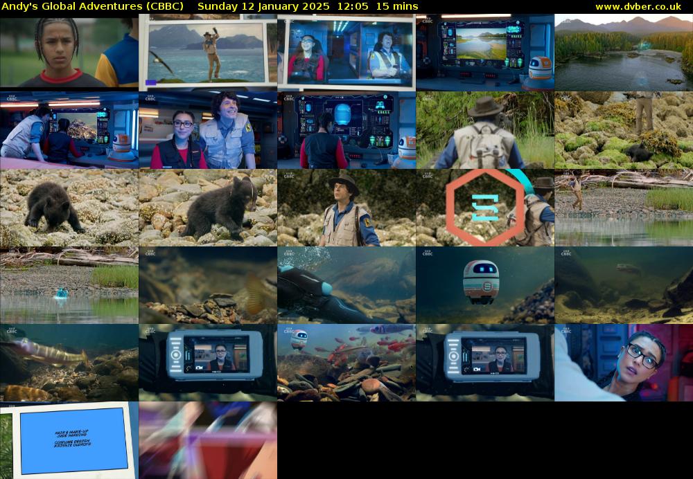 Andy's Global Adventures (CBBC) Sunday 12 January 2025 12:05 - 12:20