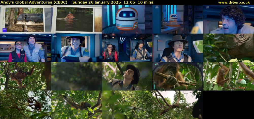Andy's Global Adventures (CBBC) Sunday 26 January 2025 12:05 - 12:15