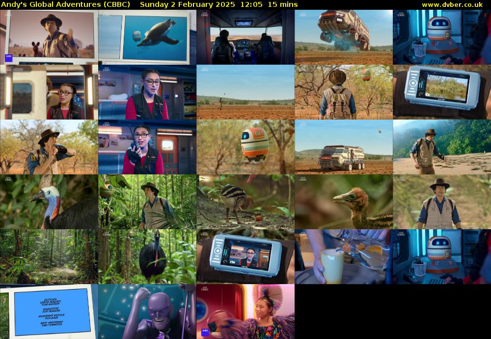 Andy's Global Adventures (CBBC) Sunday 2 February 2025 12:05 - 12:20