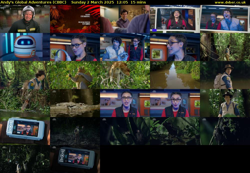 Andy's Global Adventures (CBBC) Sunday 2 March 2025 12:05 - 12:20