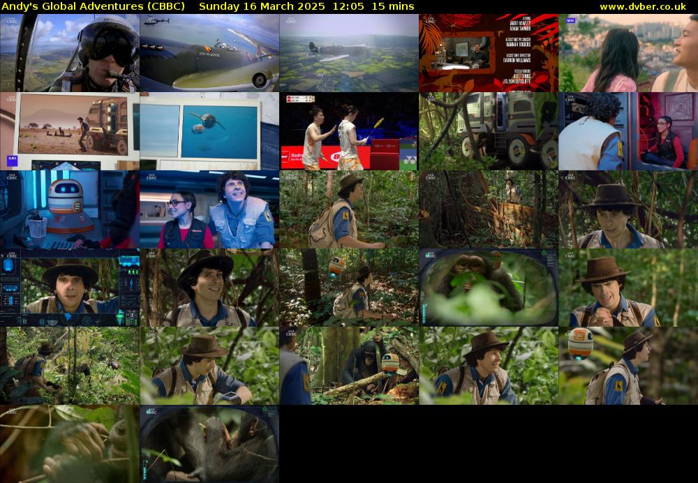 Andy's Global Adventures (CBBC) Sunday 16 March 2025 12:05 - 12:20
