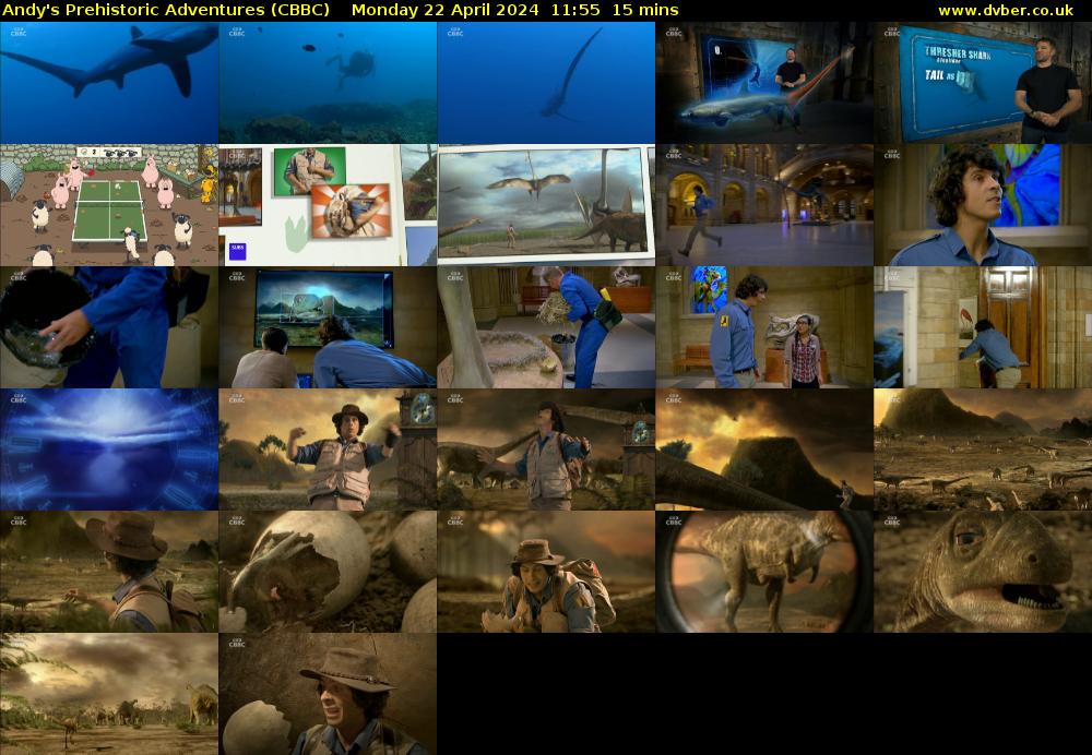 Andy's Prehistoric Adventures (CBBC) Monday 22 April 2024 11:55 - 12:10