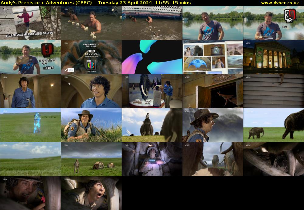 Andy's Prehistoric Adventures (CBBC) Tuesday 23 April 2024 11:55 - 12:10