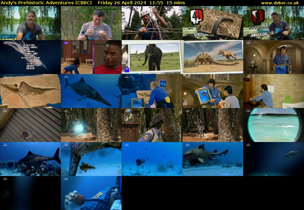 Andy's Prehistoric Adventures (CBBC) Friday 26 April 2024 11:55 - 12:10