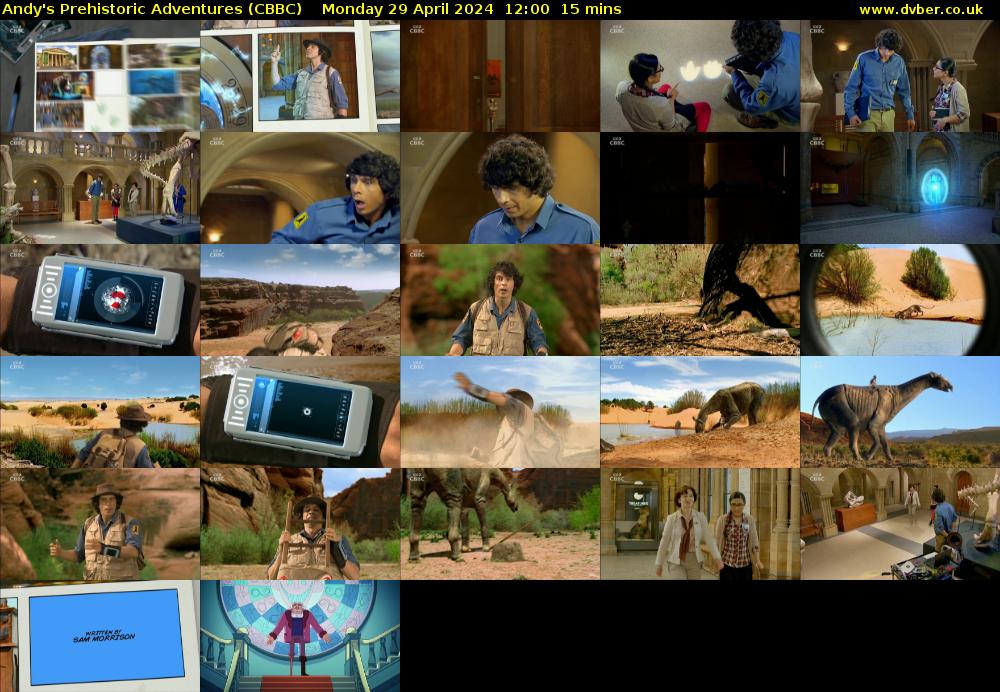 Andy's Prehistoric Adventures (CBBC) Monday 29 April 2024 12:00 - 12:15