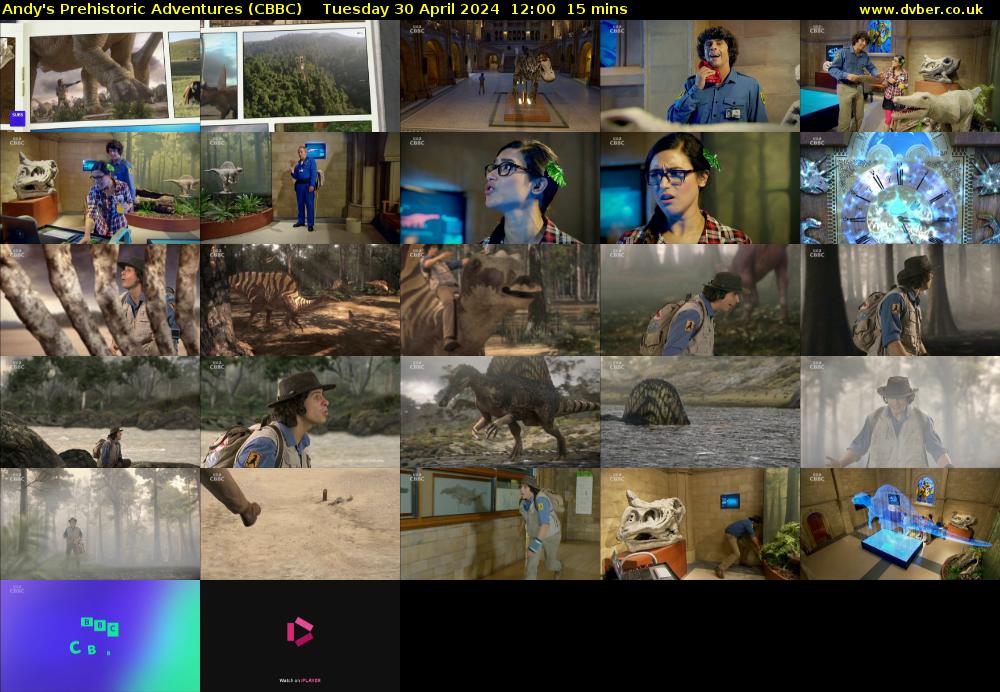 Andy's Prehistoric Adventures (CBBC) Tuesday 30 April 2024 12:00 - 12:15