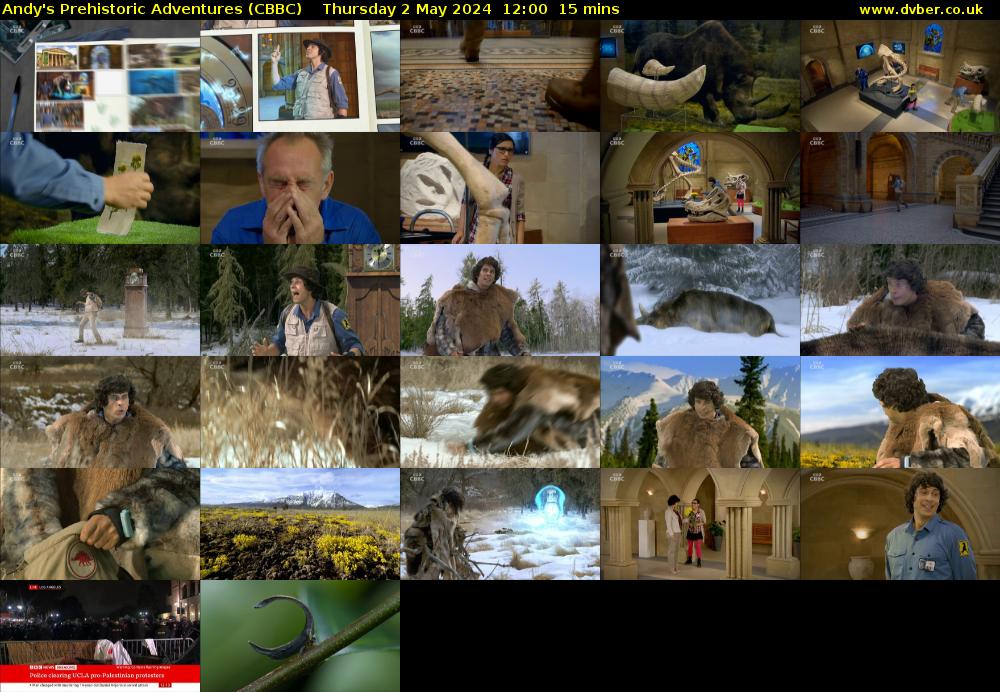 Andy's Prehistoric Adventures (CBBC) Thursday 2 May 2024 12:00 - 12:15