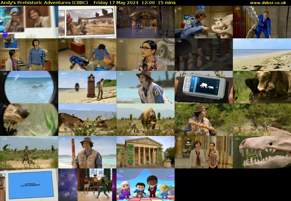 Andy's Prehistoric Adventures (CBBC) Friday 17 May 2024 12:00 - 12:15