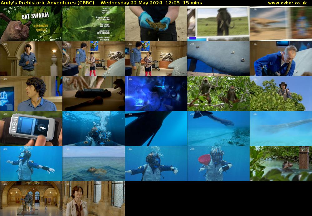 Andy's Prehistoric Adventures (CBBC) Wednesday 22 May 2024 12:05 - 12:20