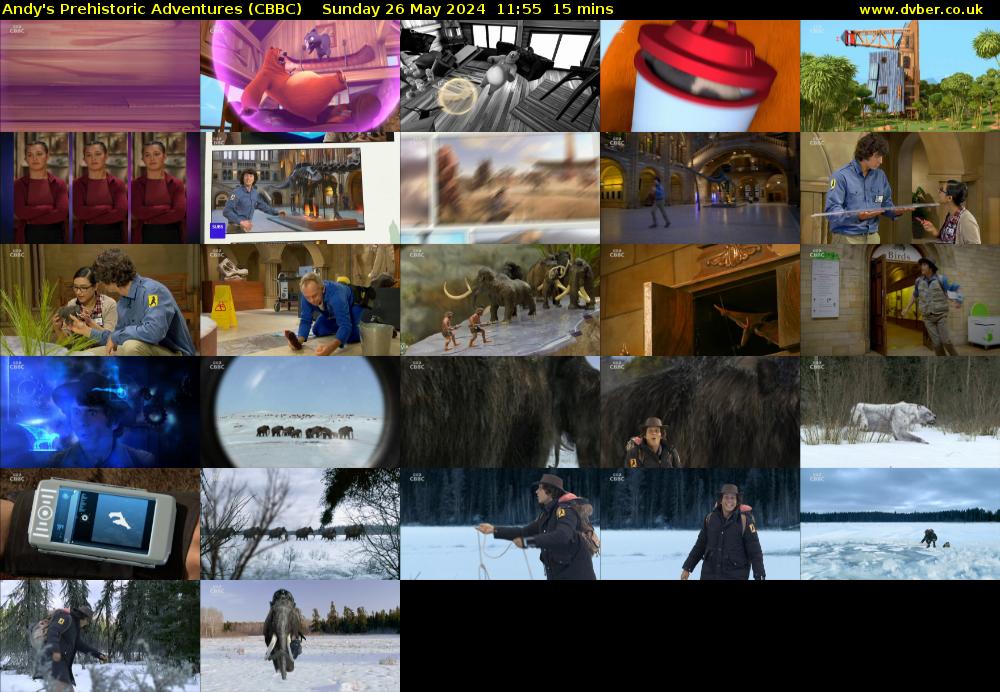 Andy's Prehistoric Adventures (CBBC) Sunday 26 May 2024 11:55 - 12:10