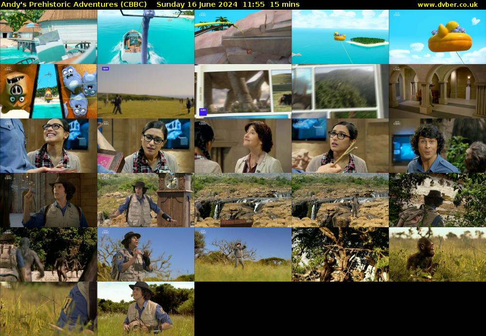 Andy's Prehistoric Adventures (CBBC) Sunday 16 June 2024 11:55 - 12:10