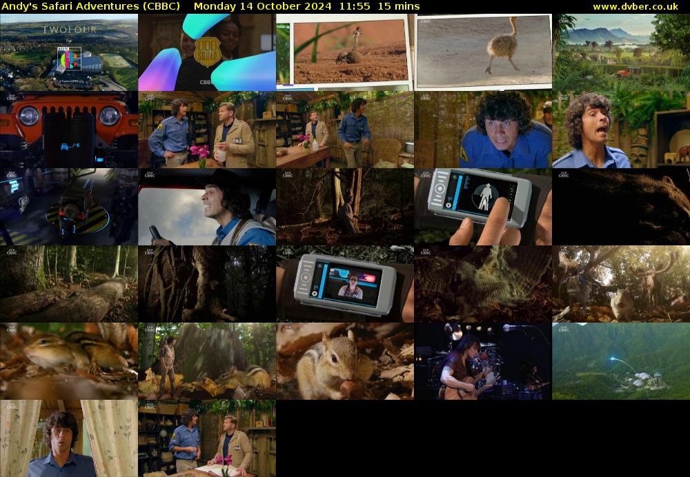 Andy's Safari Adventures (CBBC) Monday 14 October 2024 11:55 - 12:10