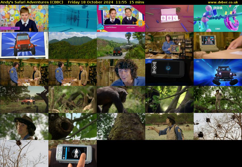 Andy's Safari Adventures (CBBC) Friday 18 October 2024 11:55 - 12:10