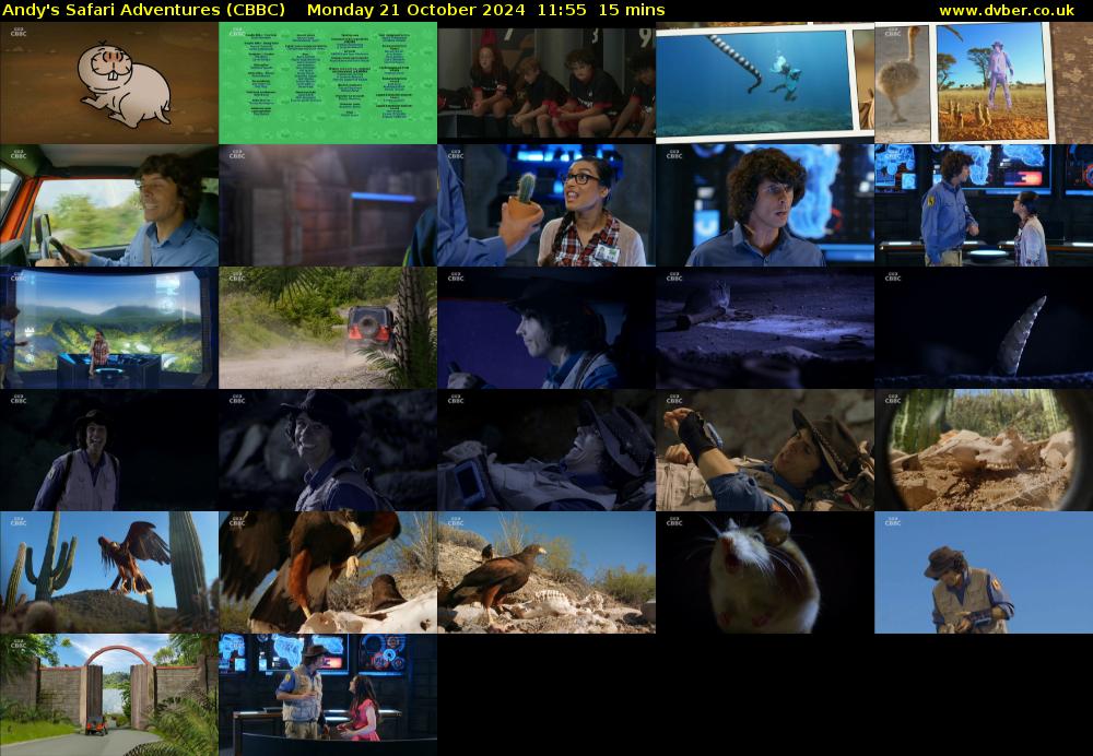 Andy's Safari Adventures (CBBC) Monday 21 October 2024 11:55 - 12:10