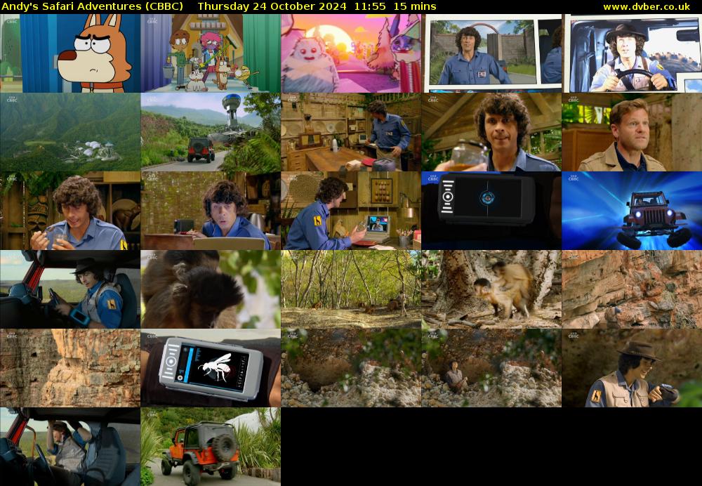 Andy's Safari Adventures (CBBC) Thursday 24 October 2024 11:55 - 12:10