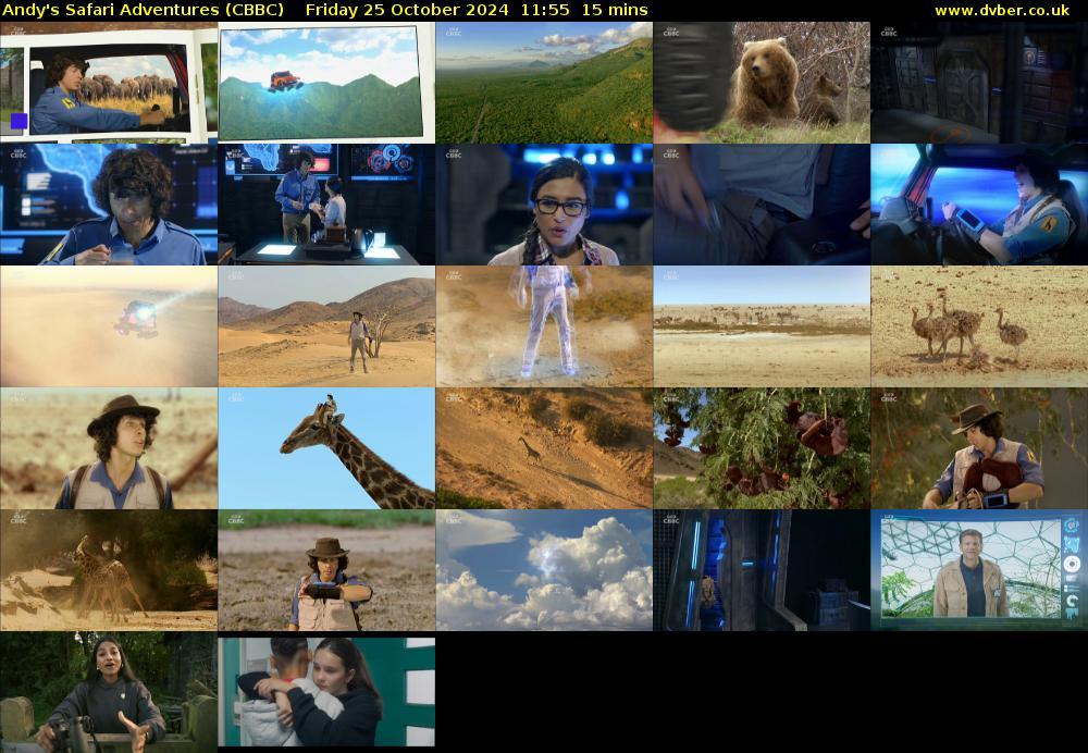 Andy's Safari Adventures (CBBC) Friday 25 October 2024 11:55 - 12:10