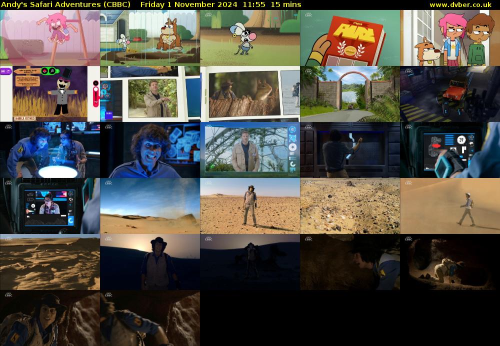Andy's Safari Adventures (CBBC) Friday 1 November 2024 11:55 - 12:10