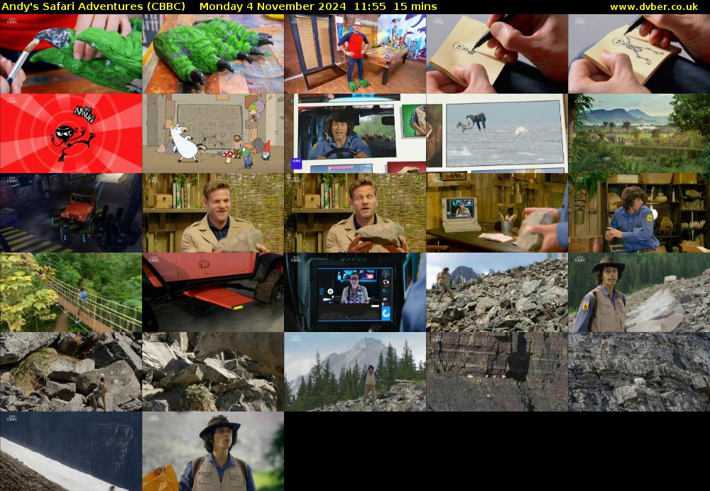 Andy's Safari Adventures (CBBC) Monday 4 November 2024 11:55 - 12:10