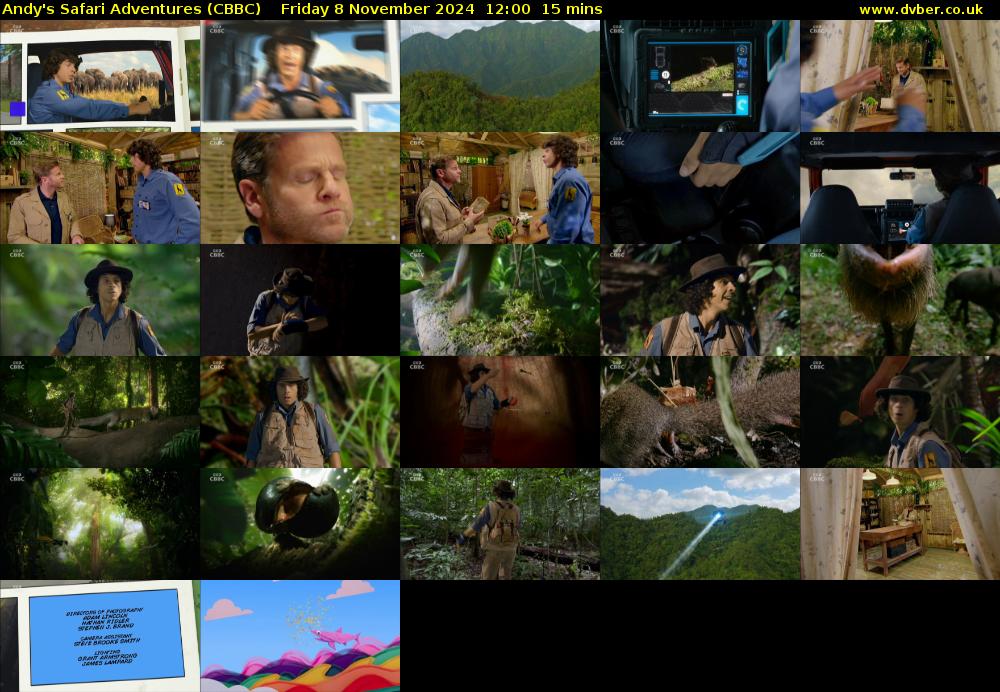 Andy's Safari Adventures (CBBC) Friday 8 November 2024 12:00 - 12:15