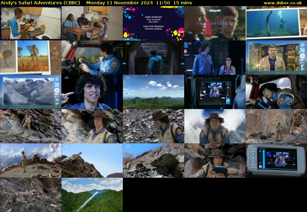 Andy's Safari Adventures (CBBC) Monday 11 November 2024 11:50 - 12:05