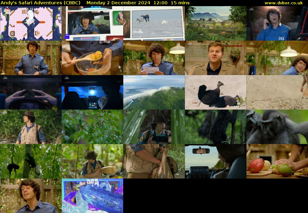 Andy's Safari Adventures (CBBC) Monday 2 December 2024 12:00 - 12:15