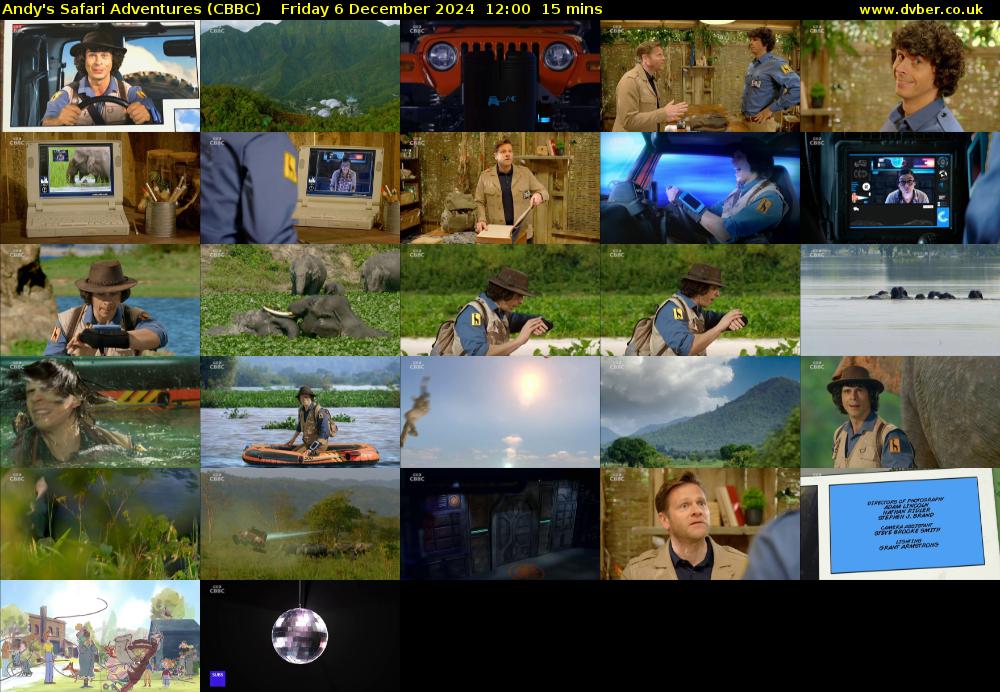 Andy's Safari Adventures (CBBC) Friday 6 December 2024 12:00 - 12:15