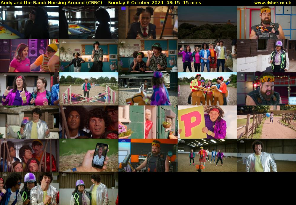 Andy and the Band: Horsing Around (CBBC) Sunday 6 October 2024 08:15 - 08:30