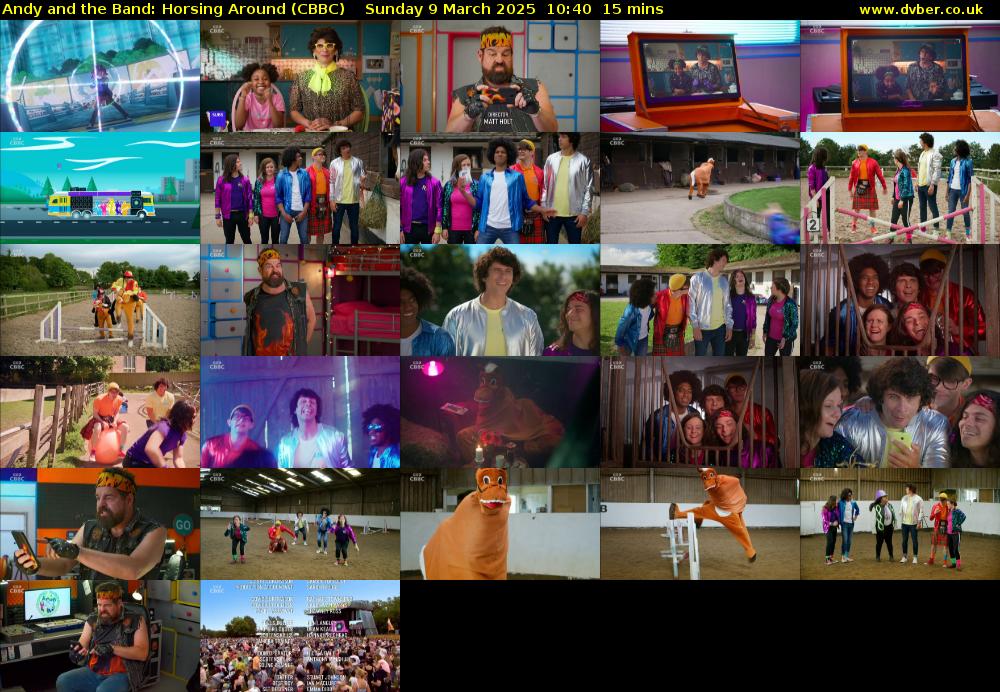 Andy and the Band: Horsing Around (CBBC) Sunday 9 March 2025 10:40 - 10:55