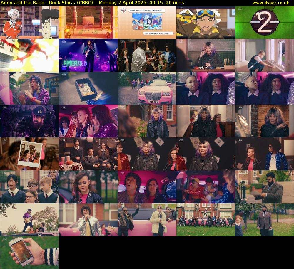Andy and the Band - Rock Star... (CBBC) Monday 7 April 2025 09:15 - 09:35