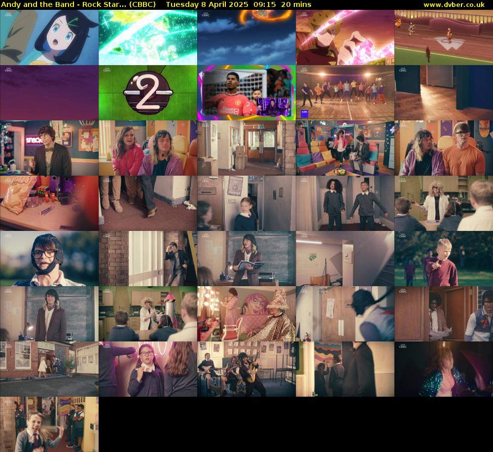 Andy and the Band - Rock Star... (CBBC) Tuesday 8 April 2025 09:15 - 09:35
