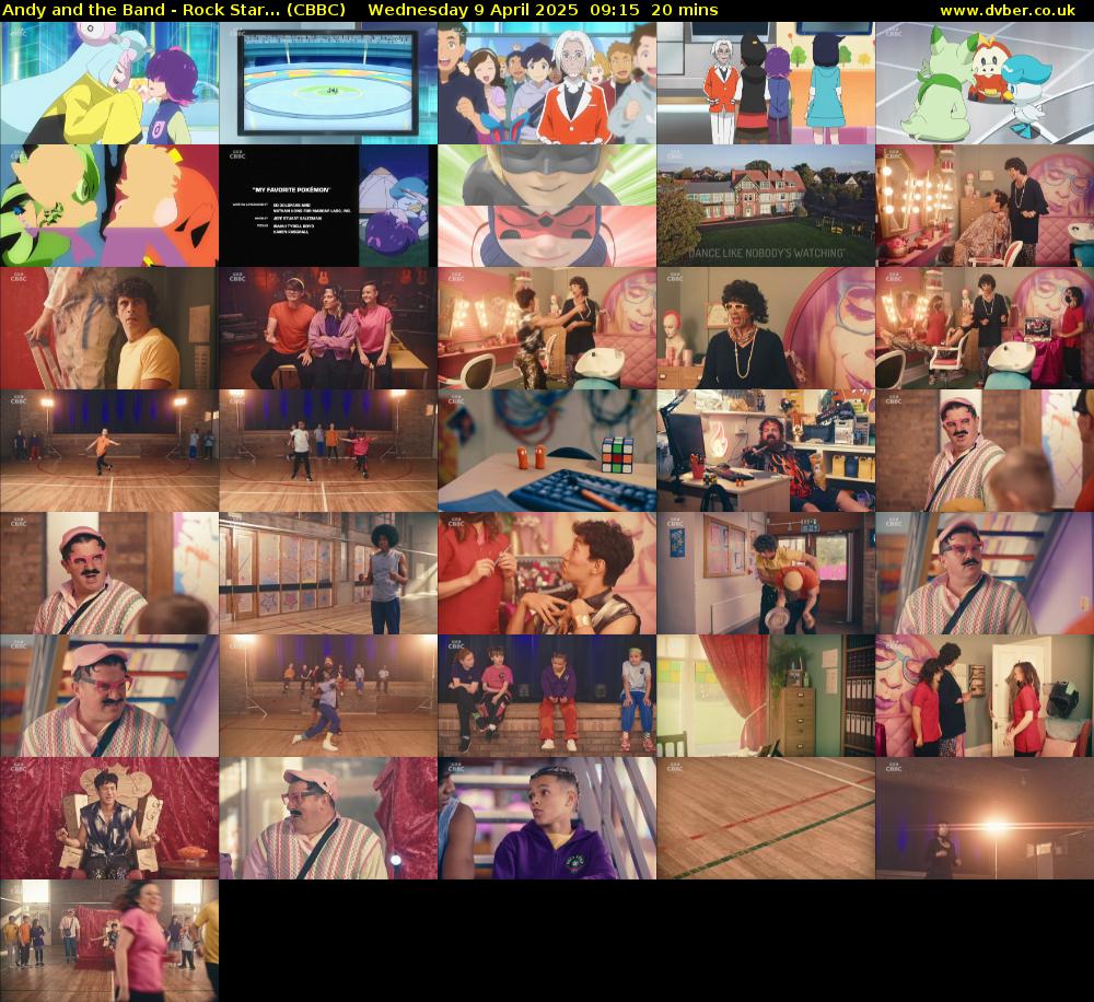Andy and the Band - Rock Star... (CBBC) Wednesday 9 April 2025 09:15 - 09:35